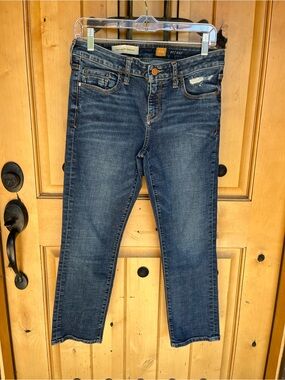 Pilcro Dark Blue Ankle Skinny Jeans